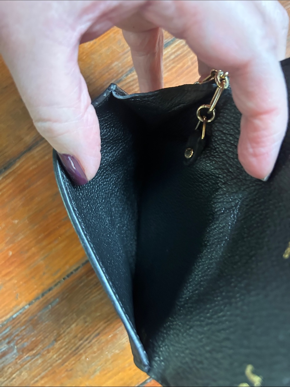 Louis Vuitton Monogram Empreinte Pochette Cles Coin Purse Black Noir - Picture 9 of 12
